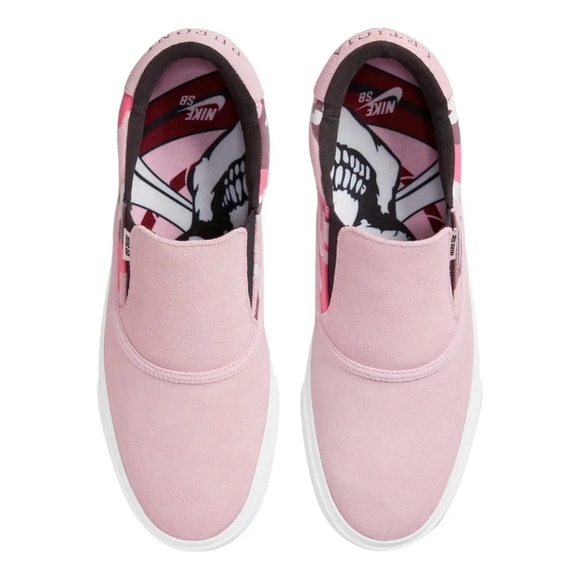 Nike SB Womens Letica Bufoni Verona Pink Camo Slip On Skate Shoes - Picture 4 of 8